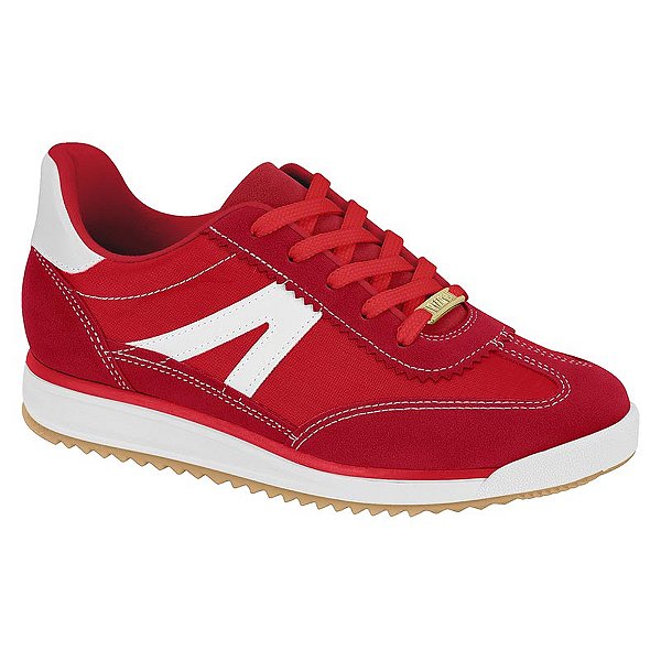 Tênis Feminino Casual Solado Alto - Vermelho - Vizzano