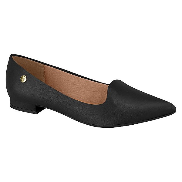 Sapatilha Feminina Pelica Bico Fino - Preto - Vizzano