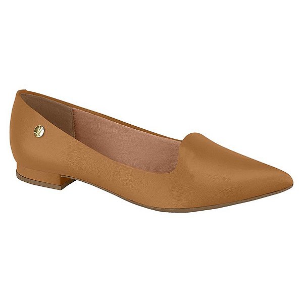 Sapatilha Feminina Pelica Bico Fino - Caramelo - Vizzano
