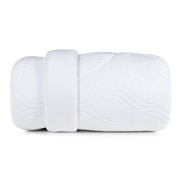 Edredom Dupla Face Blend Elegance Casal - Blanc - Altenburg