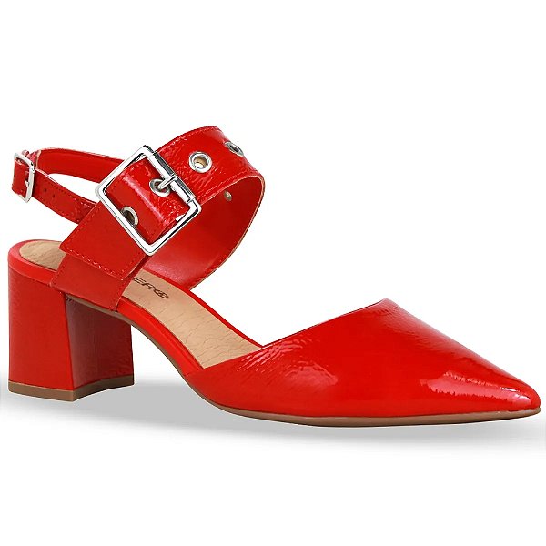 Sapato Scarpin Feminino Chanel Couro - Vermelho - Bottero