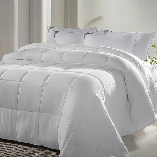 Edredom Toque de Pétalas Queen - Branco - Kacyumara