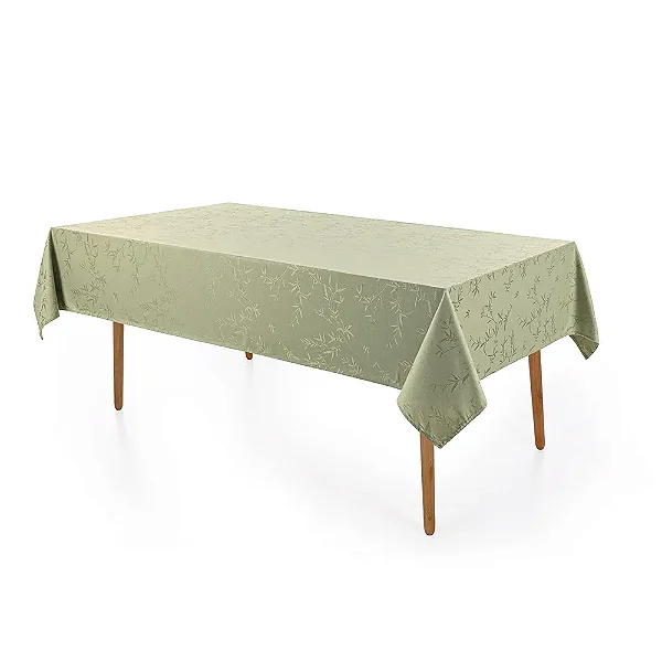 Toalha de Mesa Veríssimo Easy Wash Retangular 6 Lugares - Alecrim - Karsten