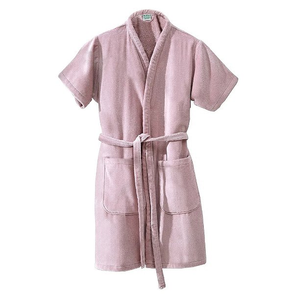 Roupão Adulto Fiore Velour Liso - Rose - P - Döhler