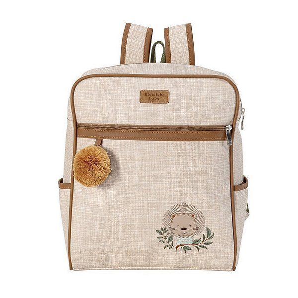 Mochila Maternidade Leão - Bege - Batistela Baby