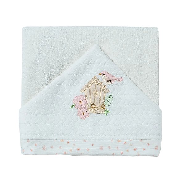 Toalha de Banho Infantil Lovely Day - Rosa Antigo - Hug