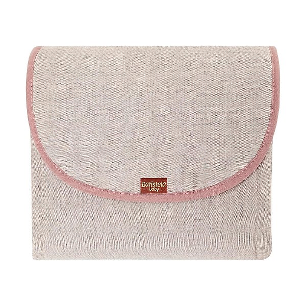 Trocador Portátil Linho - Rosê - Batistela Baby