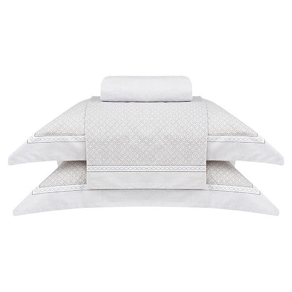 Jogo de Cama Percalle Daves 180 Fios - Casal - 4 Peças - Buddemeyer