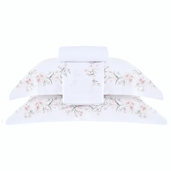 Jogo de Cama Percalle Orquidário 180 Fios - Casal - 4 Peças - Buddemeyer