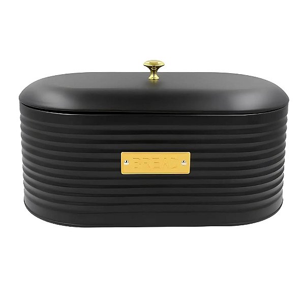 Porta-Pão de Metal 33cm - Preto - Paramount