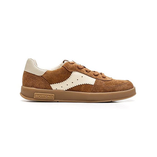 Tênis Feminino Casual Camurça - Castanho - Bottero