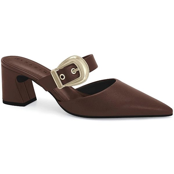 Mule Feminino Salto Bloco - Rum - Ramarim