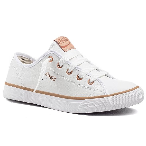 Tênis Stream Leather Branco Cobre - Coca Cola