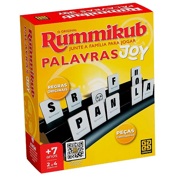 Jogo Rummikub Joy Palavras - Grow