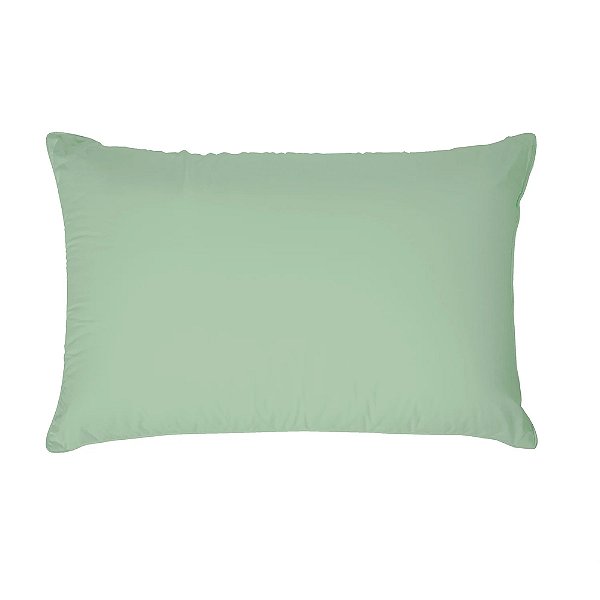 Fronha Lisa Premium 150 Fios - Verde Claro - Estamparia