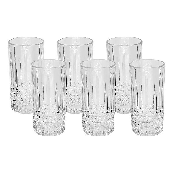 Jogo de Copos Long Drink Koper 350ml - 6 peças - Mimo Style