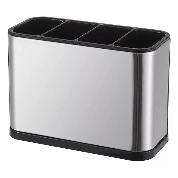 Porta Talheres de Pia Silver - Ke Home