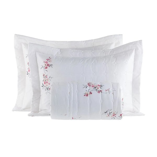 Jogo de Colcha Vida Bela Solteiro 200 Fios - Celinee - Kacyumara