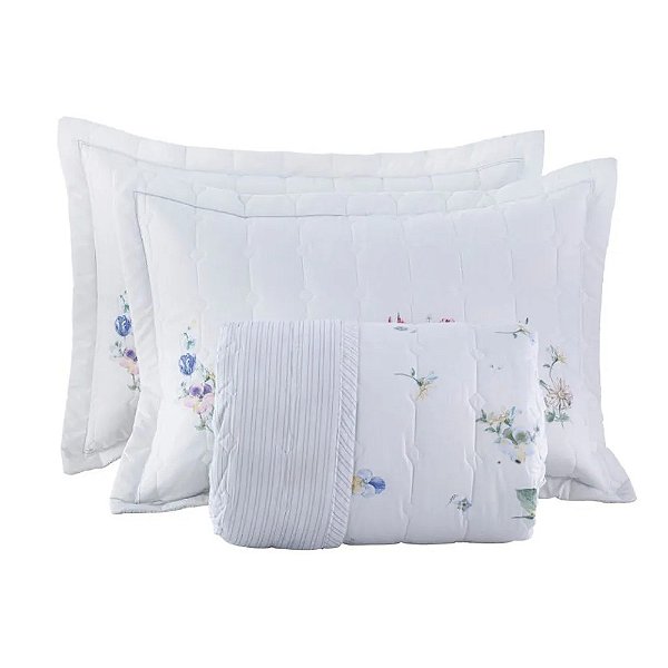 Jogo de Colcha Vida Bela Solteiro 200 Fios - Mersali - Kacyumara