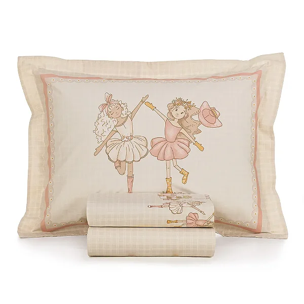 Jogo de Cama Infantil 200 Fios Casal - Daisy - Karsten