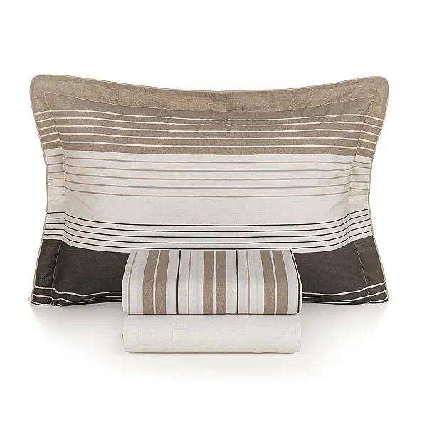 Jogo de Cama Solteiro 200 Fios - Damier - Karsten