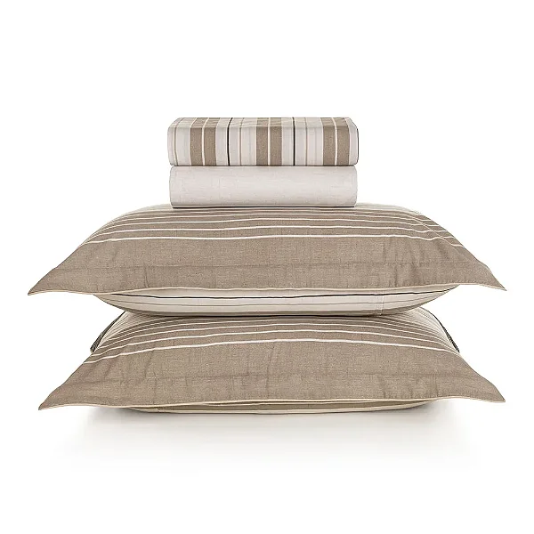 Jogo de Cama Casal 200 Fios - Damier - Karsten