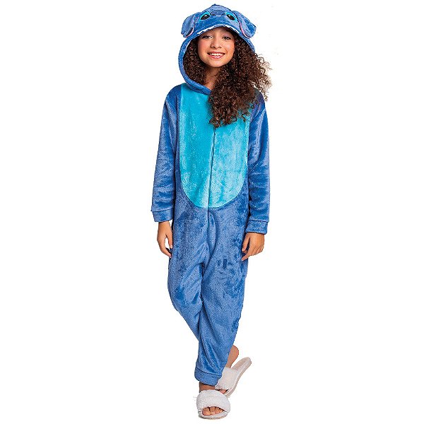 Macacão Infantil Manga Longa Fleece Stitch - Fakini
