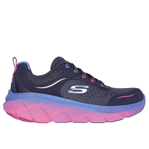 Tênis Feminino D'Lux Walker 2.0 - Roxo - Skechers