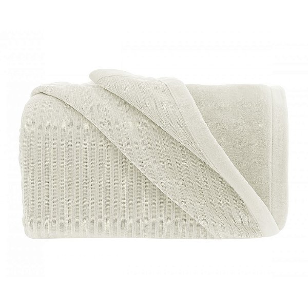 Cobertor Blanket Sollievo Queen - Off-White - Kacyumara