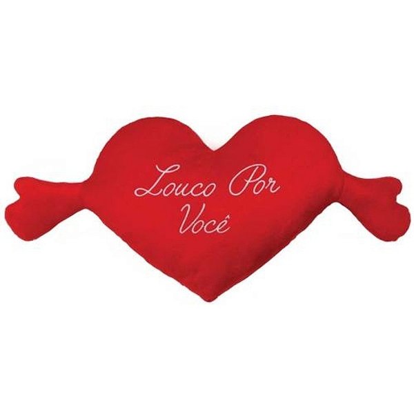 Almofada de Coração com Braços Louco por Você - Lovely Toys