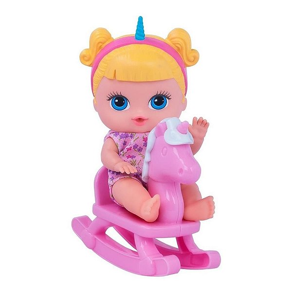 Boneca Lil' Cutesies Com Acessório - Unicórnio Rosa - Cotiplás