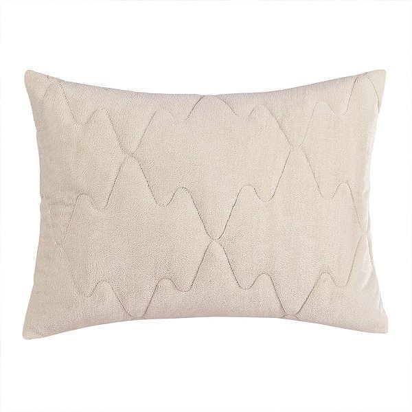 Porta Travesseiro Blend Comfort Plush  - Bege Porcelana - Altenburg