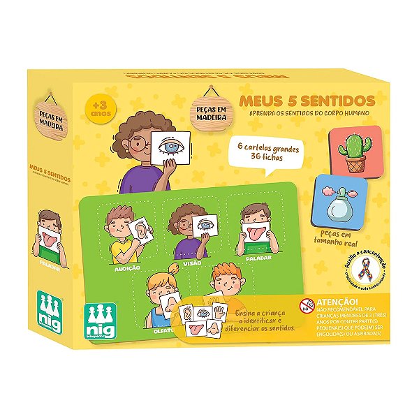 Jogo Educativo Meus 5 Sentidos - Nig