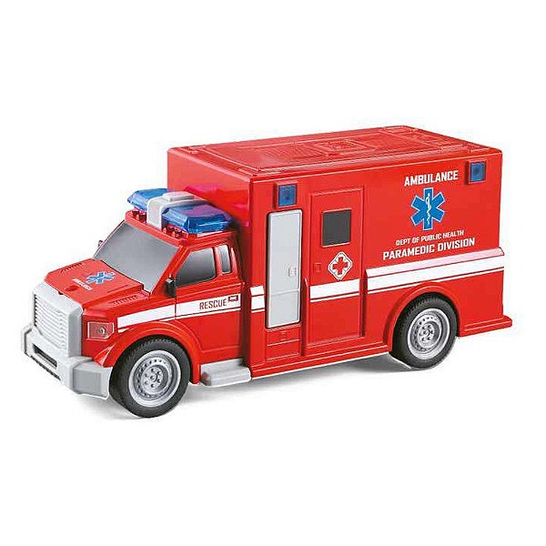 Carrinho Ambulância City Rescue - Cardoso Toys