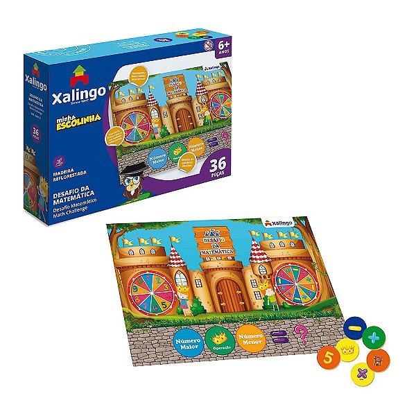 Jogo Desafio de Matemática Infantil Minha Escolinha -  Xalingo