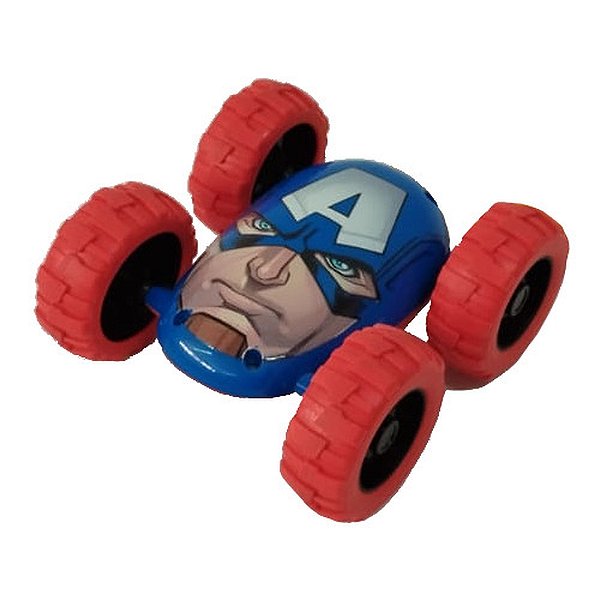 Carrinho a Fricção Flipover Avengers - Homem de Ferro e Capitão América - Toyng