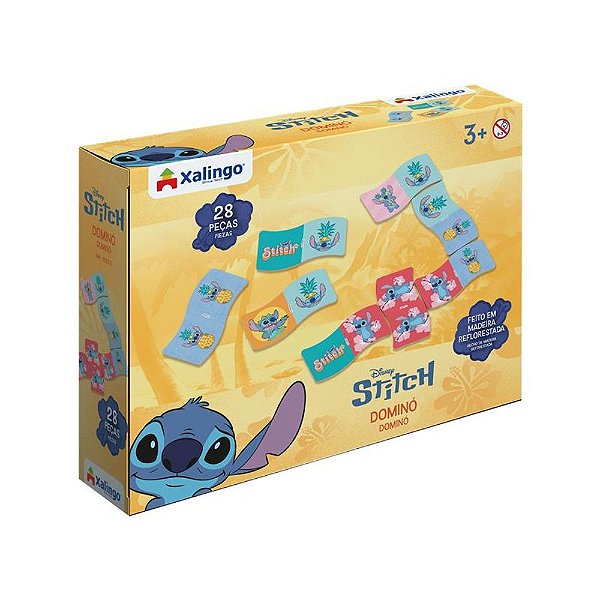 Dominó Stitch 28 Peças - Xalingo