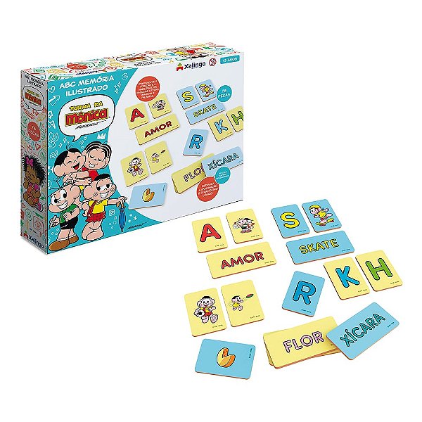 Jogo da Memória ABC Turma da Mônica - Xalingo