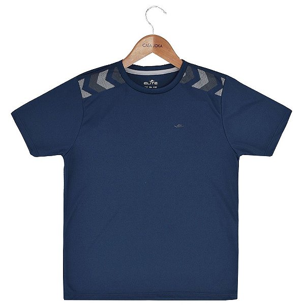 Camiseta Infantil Masculina Dryline - Azul - Elite