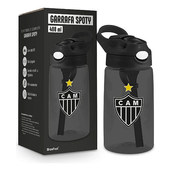 Garrafa Spoty - 480ml - Atlético Mineiro - Brasfoot