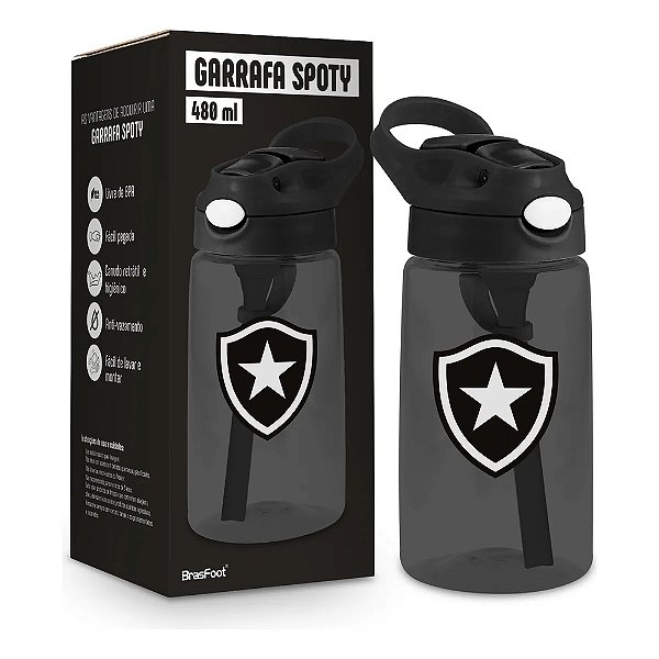 Garrafa Spoty - 480ml - Botafogo - Brasfoot