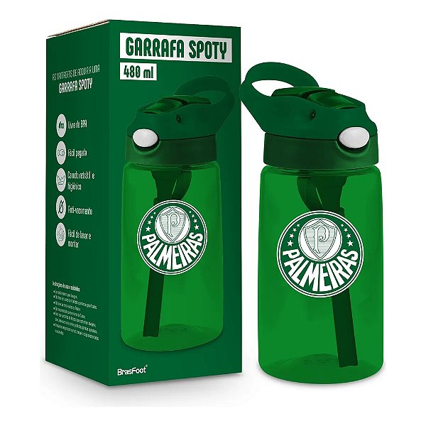 Garrafa Spoty - 480ml - Palmeiras - Brasfoot