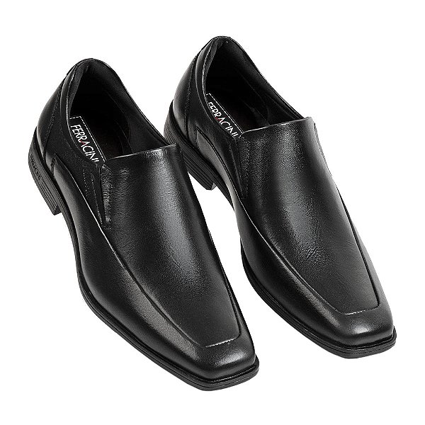 Sapato Social Slip On Masculino Doha - Preto - Ferracini