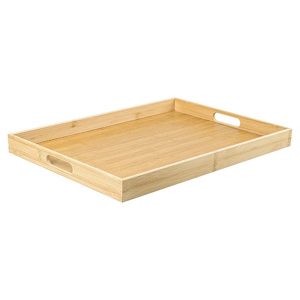 Bandeja com Alças Sense 48cm - Bambu - Ou