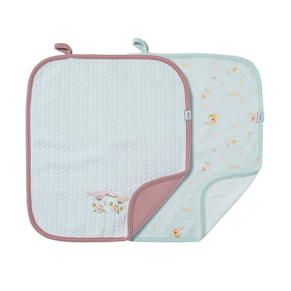 Conjunto de Babadores Lovely Day - Rosa Antigo - 2 Unidades - Hug