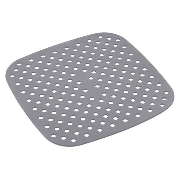 Tapete de Silicone para Fritadeira Elétrica AirFryer - Cinza - Mimo Style