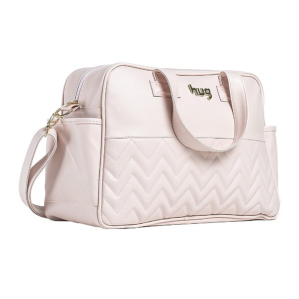 Bolsa Maternidade Zig Zag - Grande - Rosa - Hug
