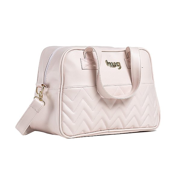 Bolsa Maternidade Zig Zag - Média - Rosa - Hug