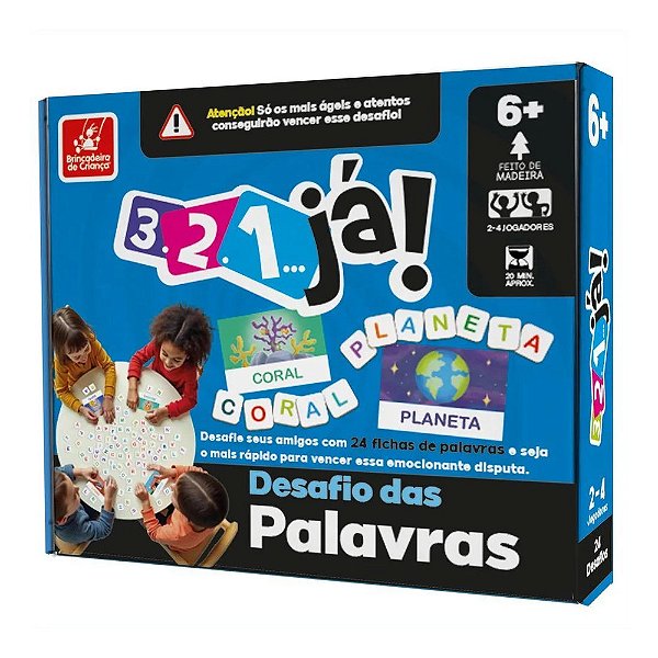 Jogo Desafio das Palavras - Brincadeira de Criança