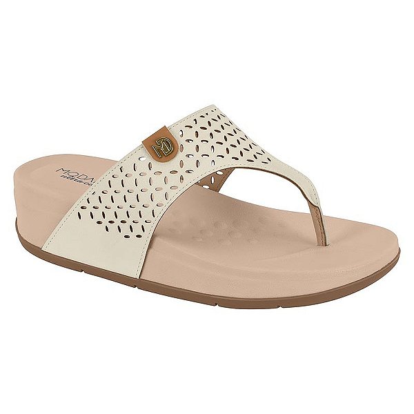 Sandália Feminina Birken - Off White - Modare Ultraconforto